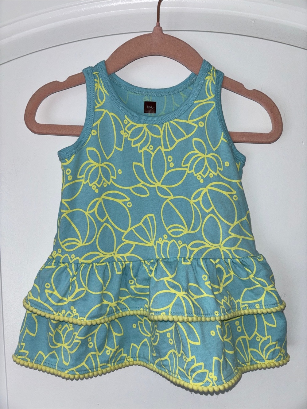 Tea Collection tiered floral dress 3-6 months